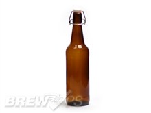Single - Amber Flip Top Beer Bottle (750ml/25oz Growler)