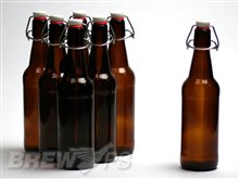 Amber Flip Top Beer Bottles (500ml/16oz Growlers)