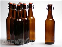 Amber Flip Top Beer Bottles (750ml/25oz Growlers)